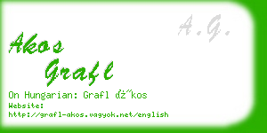 akos grafl business card